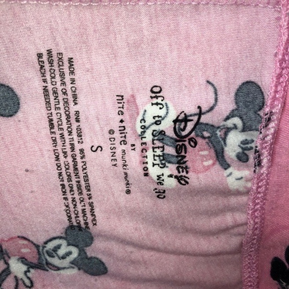 Disney Mickey Sleep Pants Pink Small‎ - Picture 10 of 13